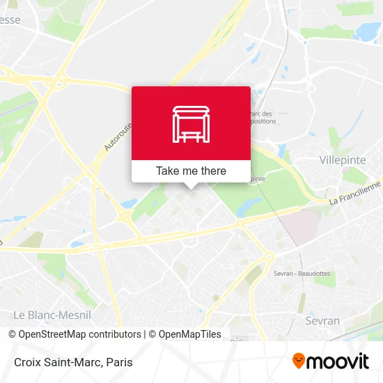 Croix Saint-Marc map