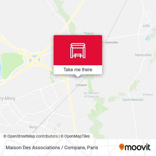 Mapa Maison Des Associations / Compans