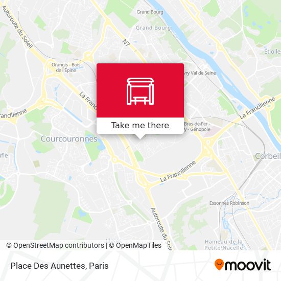 Mapa Place Des Aunettes