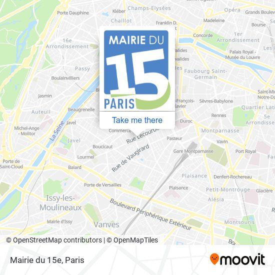 Mapa Mairie du 15e