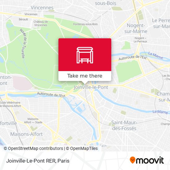 Joinville-Le-Pont RER map