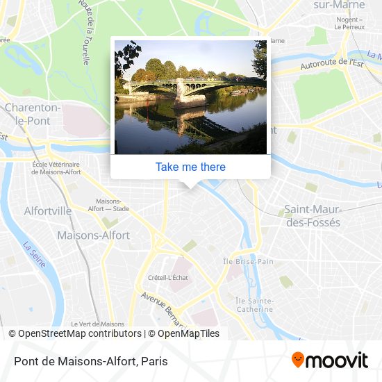 Mapa Pont de Maisons-Alfort