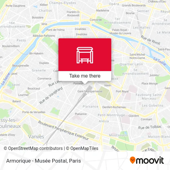 Armorique - Musée Postal map