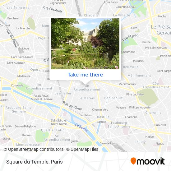 Square du Temple map