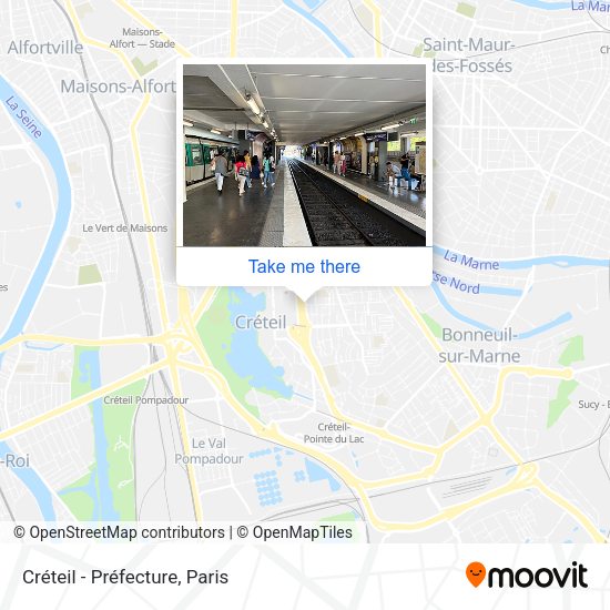 Créteil - Préfecture map