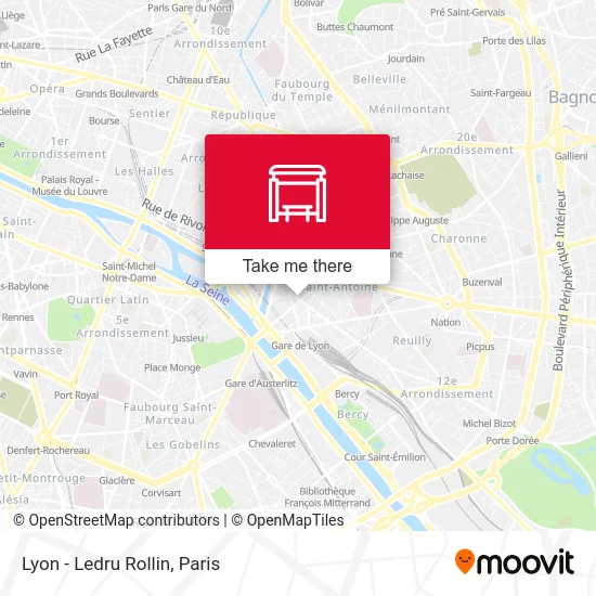 Lyon - Ledru Rollin map