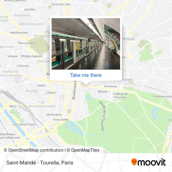 Saint-Mandé - Tourelle map