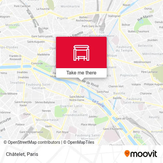 Châtelet map