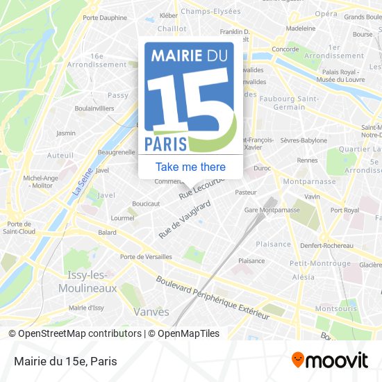 Mapa Mairie du 15e