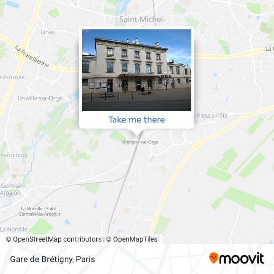 Gare de Brétigny map