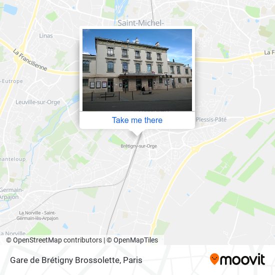 Mapa Gare de Brétigny Brossolette