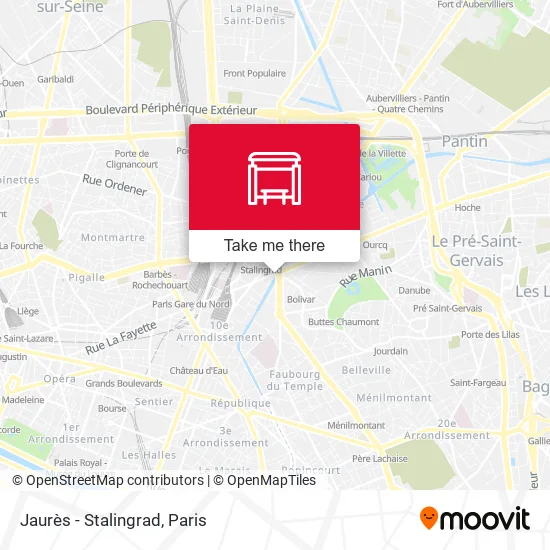 Jaurès - Stalingrad map
