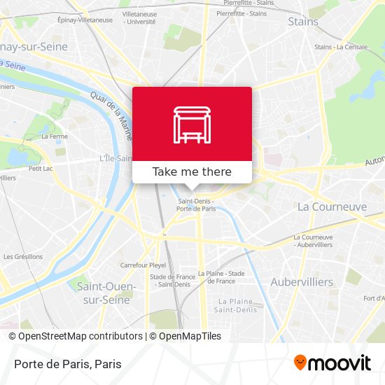 Mapa Porte de Paris
