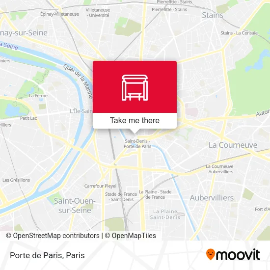 Porte de Paris map