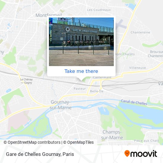 Mapa Gare de Chelles Gournay