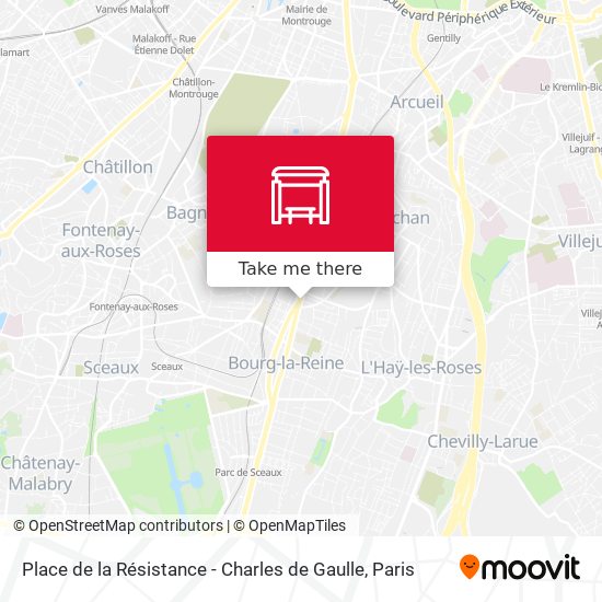 Place de la Résistance - Charles de Gaulle map
