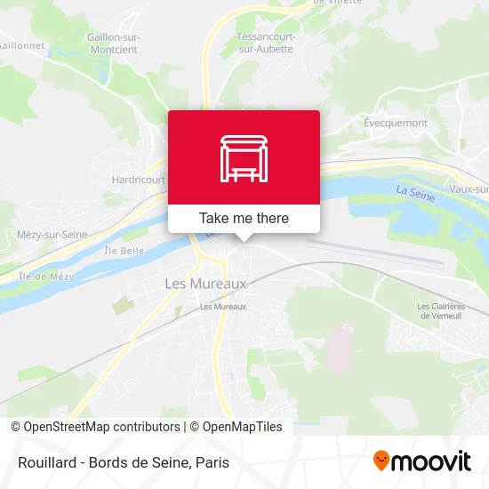 Mapa Rouillard - Bords de Seine