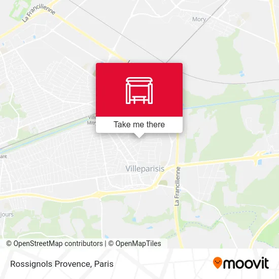 Rossignols Provence map