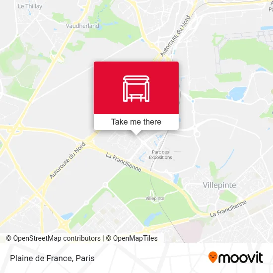 Plaine de France map