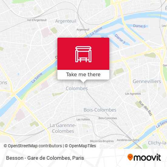 Mapa Besson - Gare de Colombes