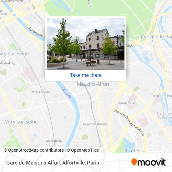 Mapa Gare de Maisons Alfort Alfortville