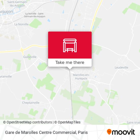 Mapa Gare de Marolles Centre Commercial