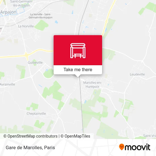 Gare de Marolles map