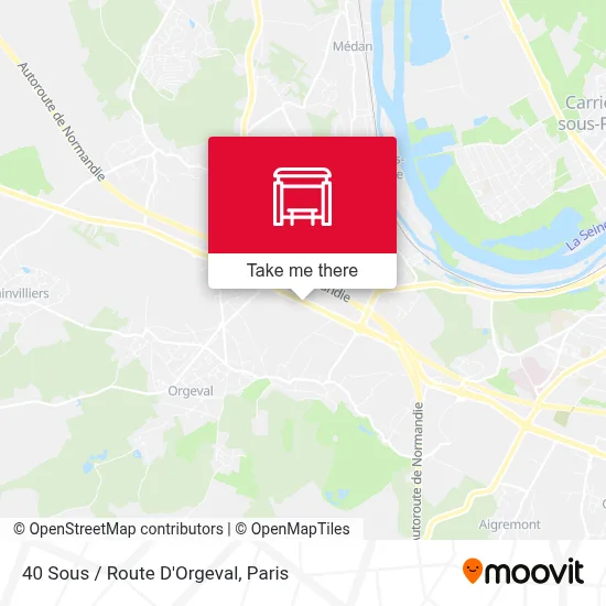 40 Sous / Route D'Orgeval map