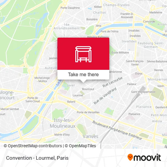 Convention - Lourmel map