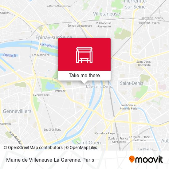 Mairie de Villeneuve-La-Garenne map