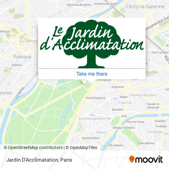 Mapa Jardin D'Acclimatation