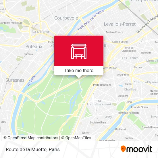 Route de la Muette map