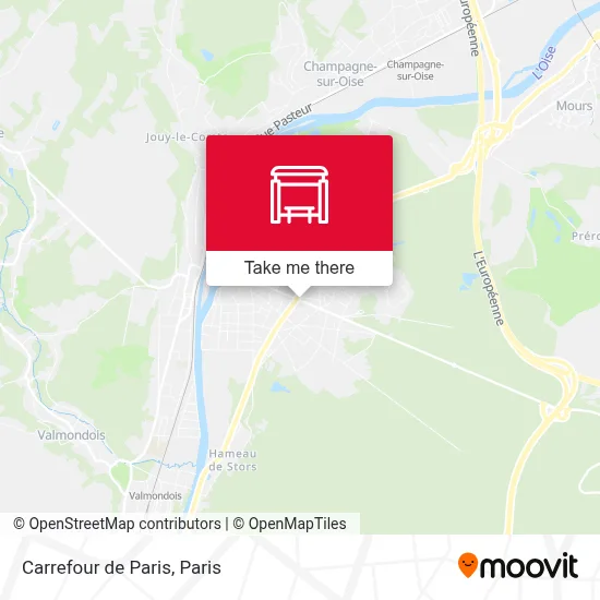 Carrefour de Paris map