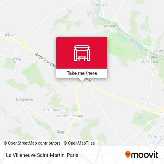 La Villeneuve Saint-Martin map