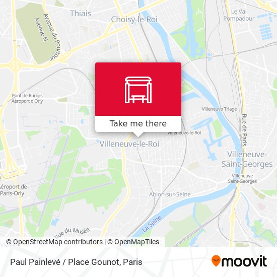 Mapa Paul Painlevé / Place Gounot