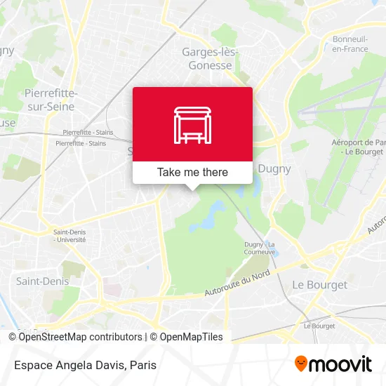 Espace Angela Davis map