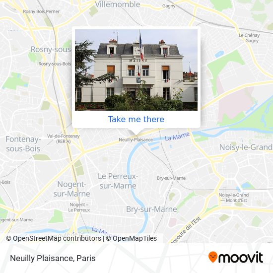 Mapa Neuilly Plaisance