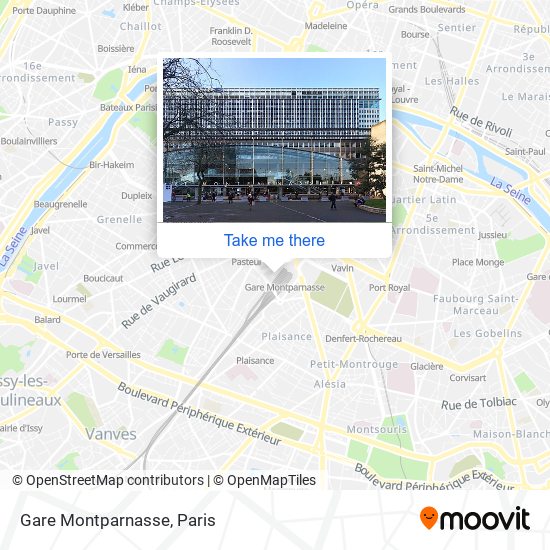 Gare Montparnasse map