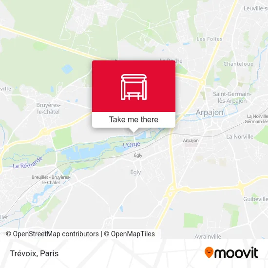 Trévoix map