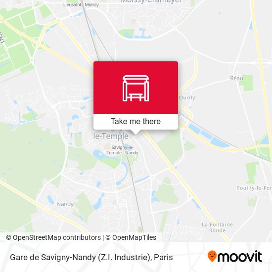 Gare de Savigny-Nandy (Z.I. Industrie) map