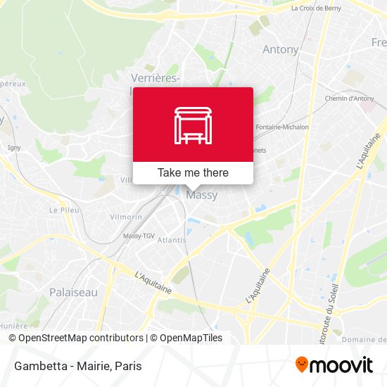 Gambetta - Mairie map