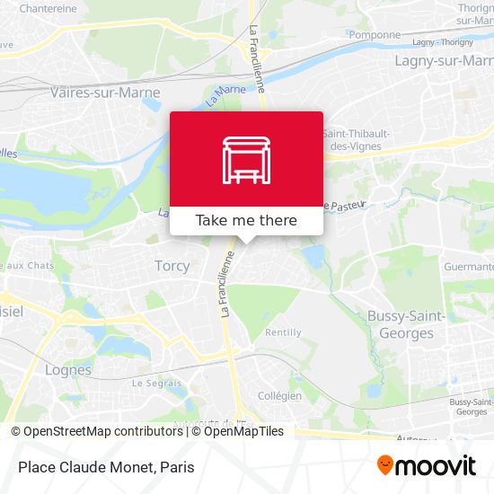 Place Claude Monet map