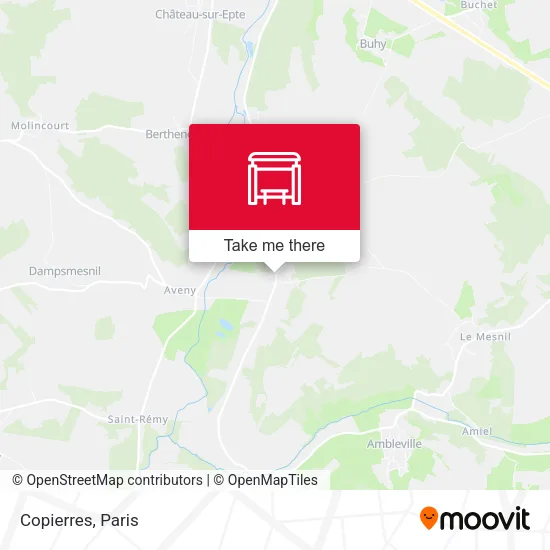 Copierres map