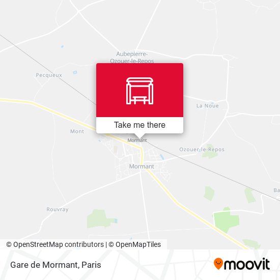 Mapa Gare de Mormant