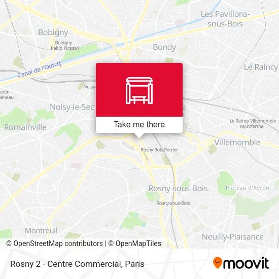 Rosny 2 - Centre Commercial map