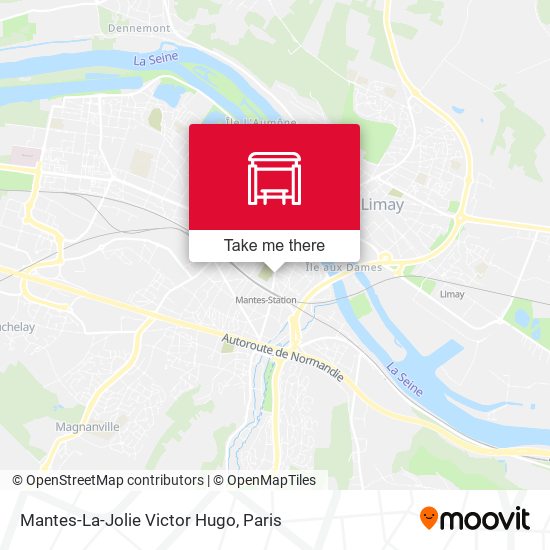 Mapa Mantes-La-Jolie Victor Hugo