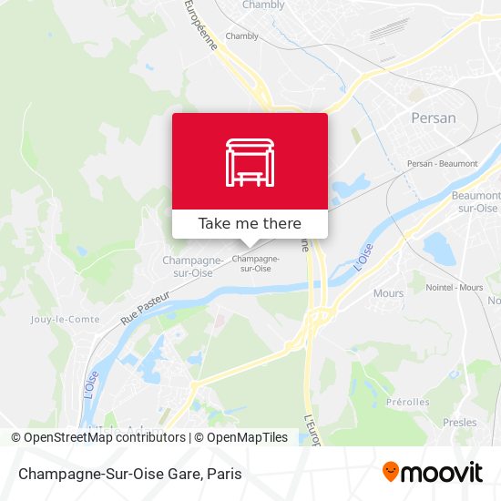 Mapa Champagne-Sur-Oise Gare