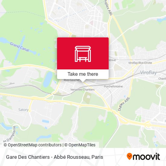 Gare Des Chantiers - Abbé Rousseau map