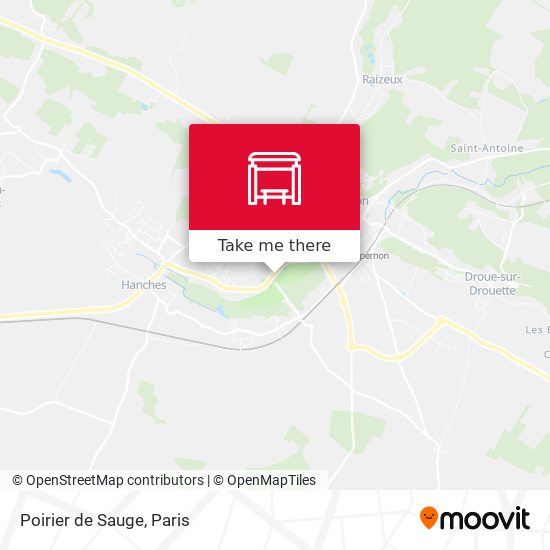 Poirier de Sauge map