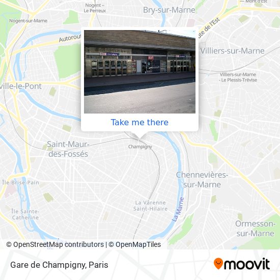 Gare de Champigny map